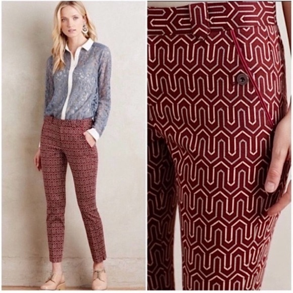Cartonnier Pants - Cartonnier Charlie Pants Graphic Print Trousers Size 6